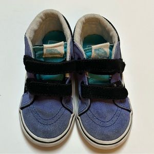 Vans Unisex Toddler's Old Skool Hook & Loop Sneakers Suede Size US:8.5 High Top